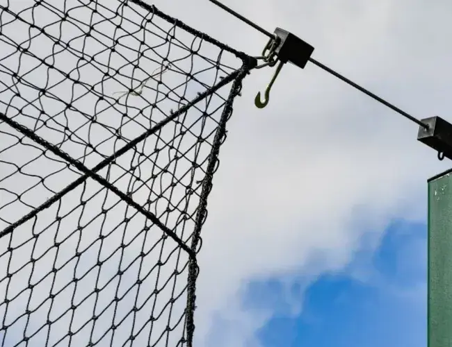 Retractable Netting System Cropped retractable netting system cropped
