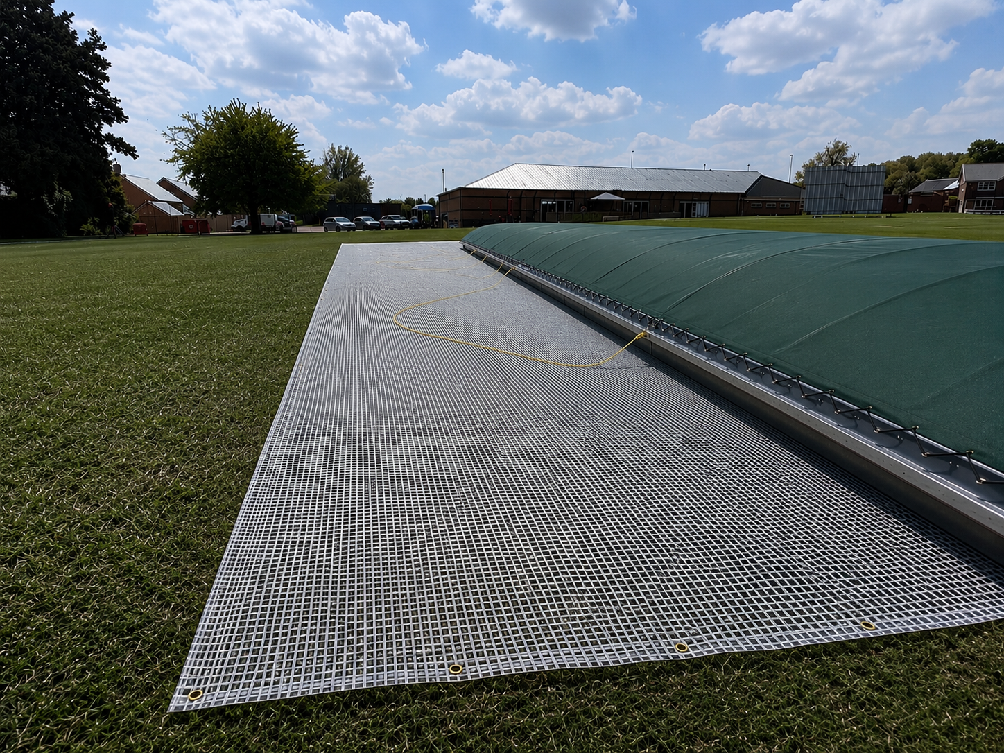 Mobile Cricket Covers with Side Sheets Attached